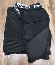 Bodyprox Men's Protective Shock Absorbing Padded Shorts Black (Large)