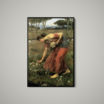 John William Waterhouse - Narcissus - Art Print on Paper or Canvas