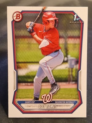 2026 Bowman  1st Bowman  #BP-33 Coy James (RC) Washington  Nationals 