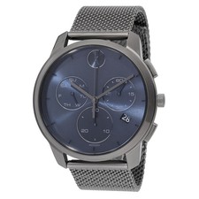 Movado 3600721 Men's Bold Thin Chronograph Blue Dial Quartz Watch