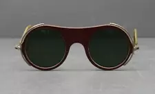 Willson Green Tint Welding Glasses Round Steampunk Cosplay