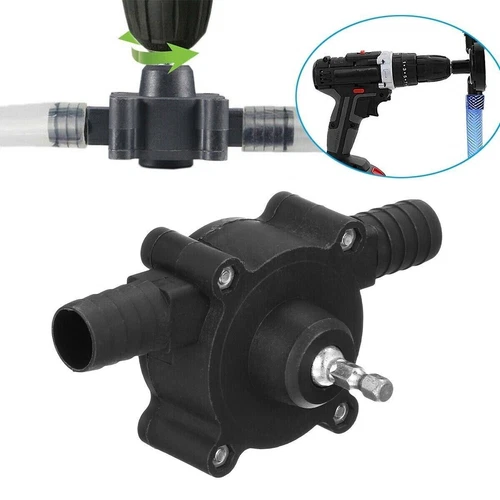 Taladro manual eléctrico accionamiento bomba de agua autocebante bomba de transferencia de fluido de aceite herramienta - Imagen 10 de 14