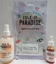 Isle Of Paradise Light Self-Tanning Water+Drops w Applicator Mitt