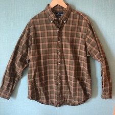 RLAPH LAUREN CLASSIC FIT SZ L 16-1/2 LONG SLEEVE PLAID SHIRT 100 COTTON POLO