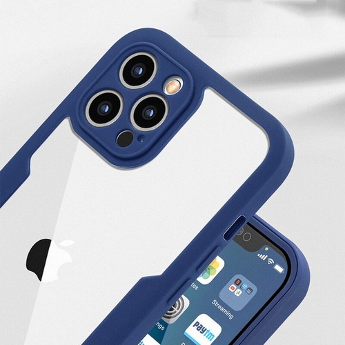 360° Front + Back Silicone Clear Case For iPhone 16 15 14 Pro 13 12 11 XR Cover - Picture 3 of 16