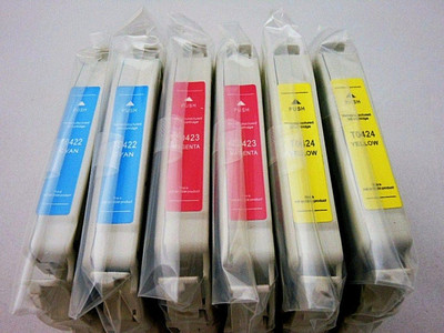 T0422 T0423 T0424 Inkjet for Epson Stylus CX5400 CX5300 CX5200 CX5100 C82N 6PK