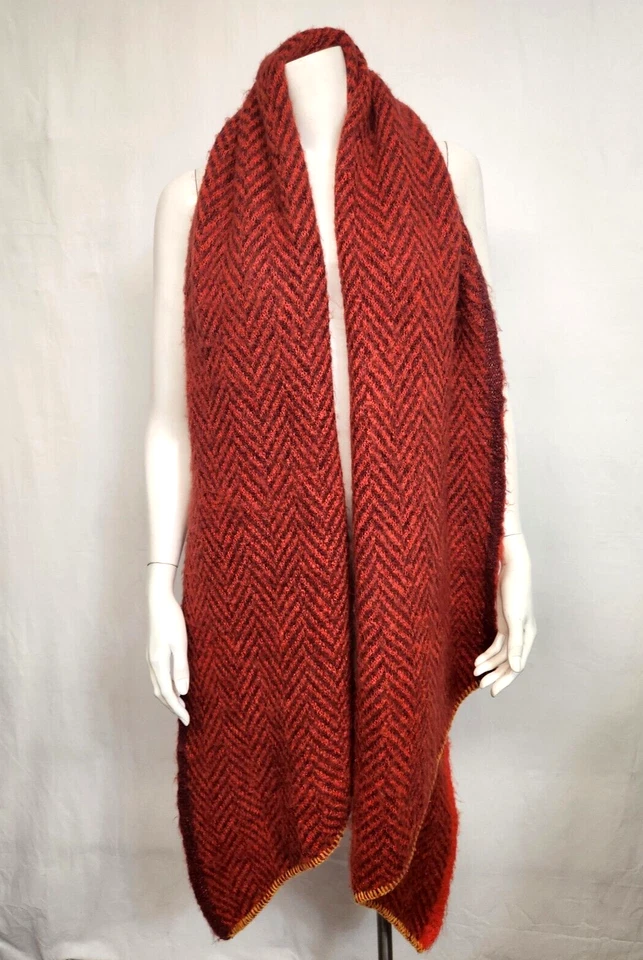 Free People Rangeley Wide Fuzzy Soft & Cozy Blanket Scarf 90x20 - Image 2 of 4