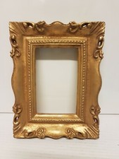 Cornice retta in legno foglia oro. per quadri, foto, stampe,poster ecc. italiane