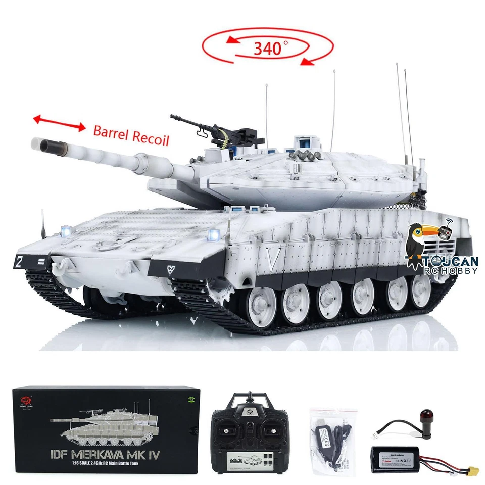 Heng Long 3958 RC Main Battle Tank 1/16 IDF Merkava MK IV Remote Control Tanks - Image 2 of 4