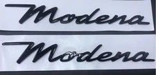 2pcs For Maserati Modena Letter Fender Side Emblem Badge Nameplate glossy black