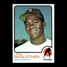 Lynn McGlothen 1973 Topps Rookie Boston Red Sox #114 Nice R303 1
