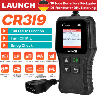  LAUNCH CR319 Profi OBD2 Diagnosegerät Tool KFZ OBD2 Scanner Fehlerauslesegerät