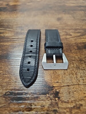 Original Kodiak Panerai Pre-Vendom OEM 24mm Black Leather Strap