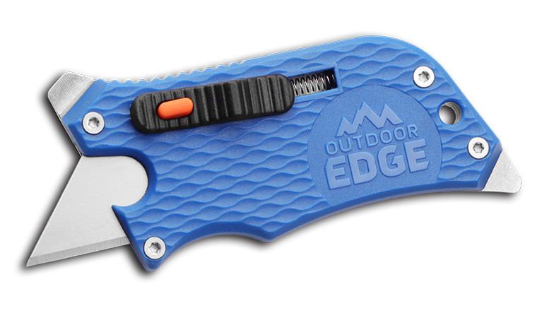 NEW Outdoor Edge Slidewinder Blue Razor Blade Multitool Util