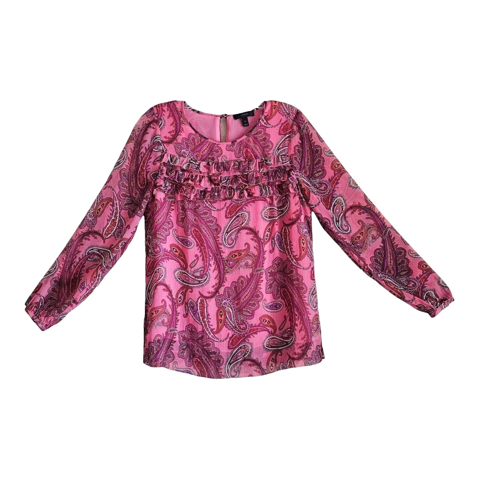 Paisley negocios Seda J.CREW Tops para mujer