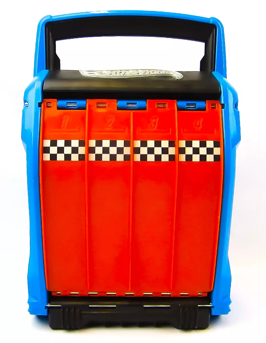 Hotwheels Carrying Case with Racing Ramp holds 20 cars intek