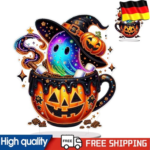 Acrylic Special Shaped Halloween Table Top Diamond Painting Ornament