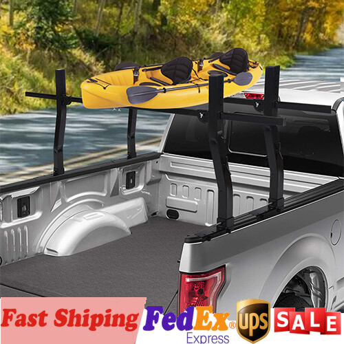 Heavy-Duty 1000LB Carbon Steel Adjustable Truck Bed Ladder Rack Carrier  