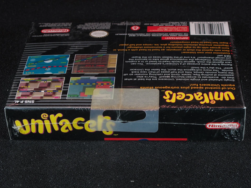 Super Nintendo SNES Uniracers NIB Brand New in Box Factory Sealed Near-Mint RARE - Image 3 of 4