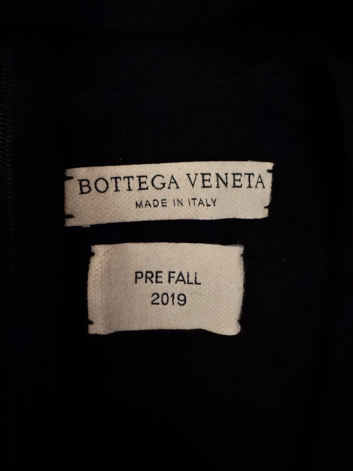 Abito nero BOTTEGA VENETA pre autunno 2019 Daniel Lee taglia 40IT NUOVO