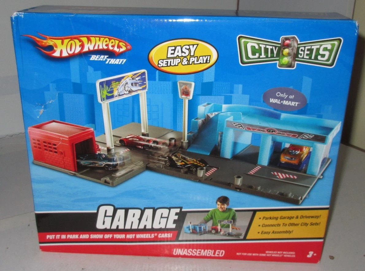 HOT WHEELS CITY SETS GARAGE PLAY SET NEW FACTORY SEALED OLD STOCK