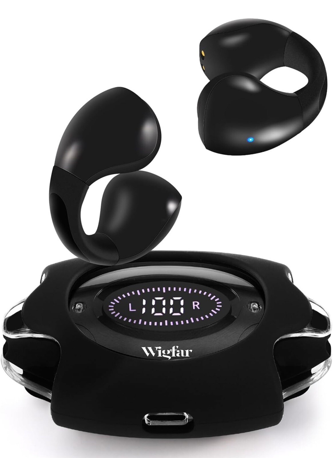 Open Ear Headphones, True Wireless Open Ear Earbuds，Ear Clip Earbuds
