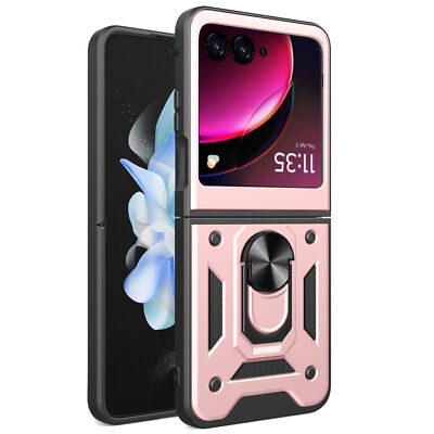 For Motorola Razr+ Plus 2025 60 Ultra Case Shockproof Ring Stand Armor Cover