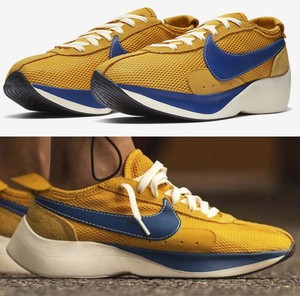 nike moon racer yellow ochre gym blue