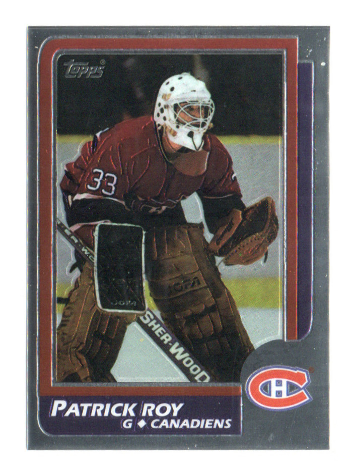 PATRICK ROY 1998-99 Topps Blast from the Past RC Reprint Chrome #4 CANADIENS
