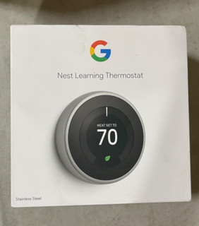Google Nest Learning WIFI Thermostat Stainless Steel