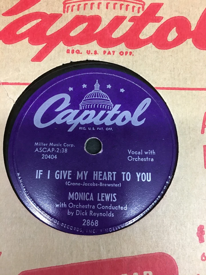 Mixed Lot Of 4 Vintage 78 RPM Records ! Capital RCA Records , Blues , Jazz - Image 2 of 4