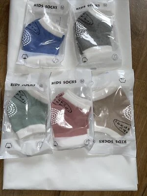Skycase Baby Knee Pads Crawling, 5 Pairs Anti-Slip Baby Knee Pads Crawling Socks