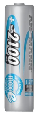 ANSMANN - NiMH Rechargeable AA Batteries 2100mAh maxE 4 Pack