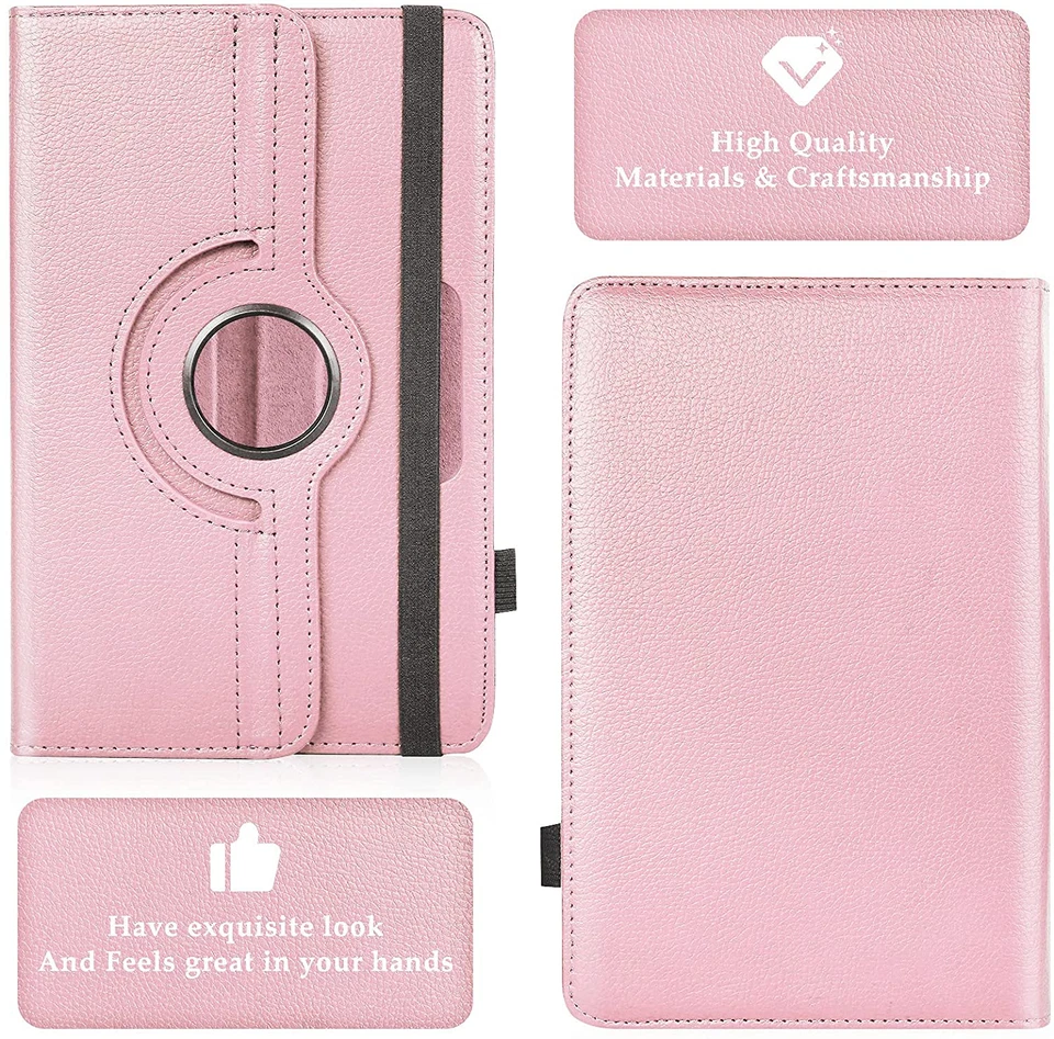 Universal Tablet Case 7 8 Inch Folio Stand Cover Leather Protective Kickstand - Image 2 of 4