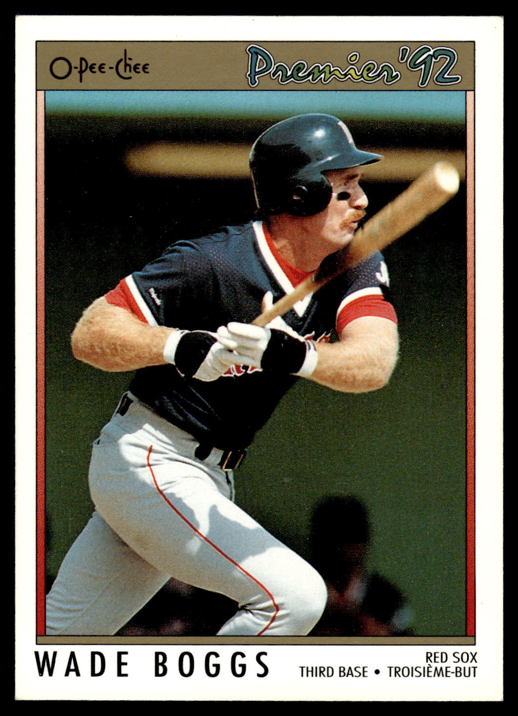 1992 O-Pee-Chee Premier #1 Wade Boggs Card