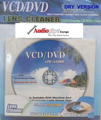 Audiopipe Reinigungs CD + DVD mit antistatischen Bürsten ohne Flüssigkeit TOP
