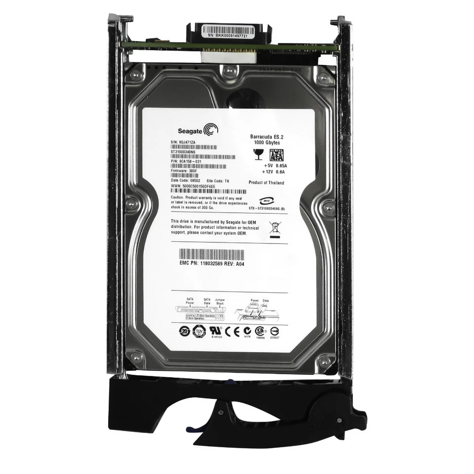 Disk EMC 118032589 005048829 ST31000340NS 1TB 7.2K SATA II / FC 3.5 " Pollici - Image 3 of 3