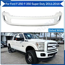For 2011-2016 Ford F250 F350 Super Duty Front Bumper Face Bar Oxford White Steel For 2011-2016 Ford F250 F350 Super Duty Front Bumper Face Bar Oxford White Steel