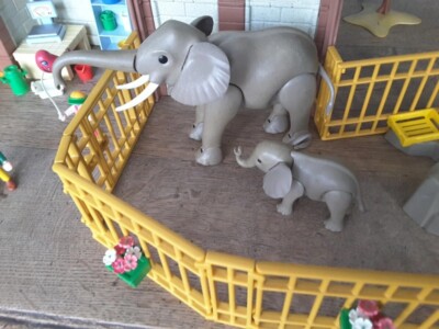 Playmobil Zoo Vintage - Lot D'animaux Dans Sa Boîte D'origine - Occasion