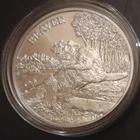 American Wildlife Beaver 1 oz .999 Fine Silver Round Beaver Design