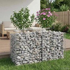 Gabion Raised Bed Silver 100 x 50 x 60 cm Galvanised Steel vidaXL