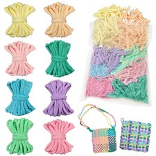800 PCS Weaving Loom Loops for 7-Inch Loom, 8 Color Potholder Refill 8 Pastel