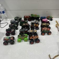 Hot Wheels Monster Truck 1:64 Diecast Plastic Vehicle - Lot Of 18