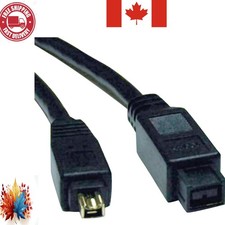 Durable 6-Foot FireWire 800 Cable - Triple Shielding  Gold-Plated Connectors