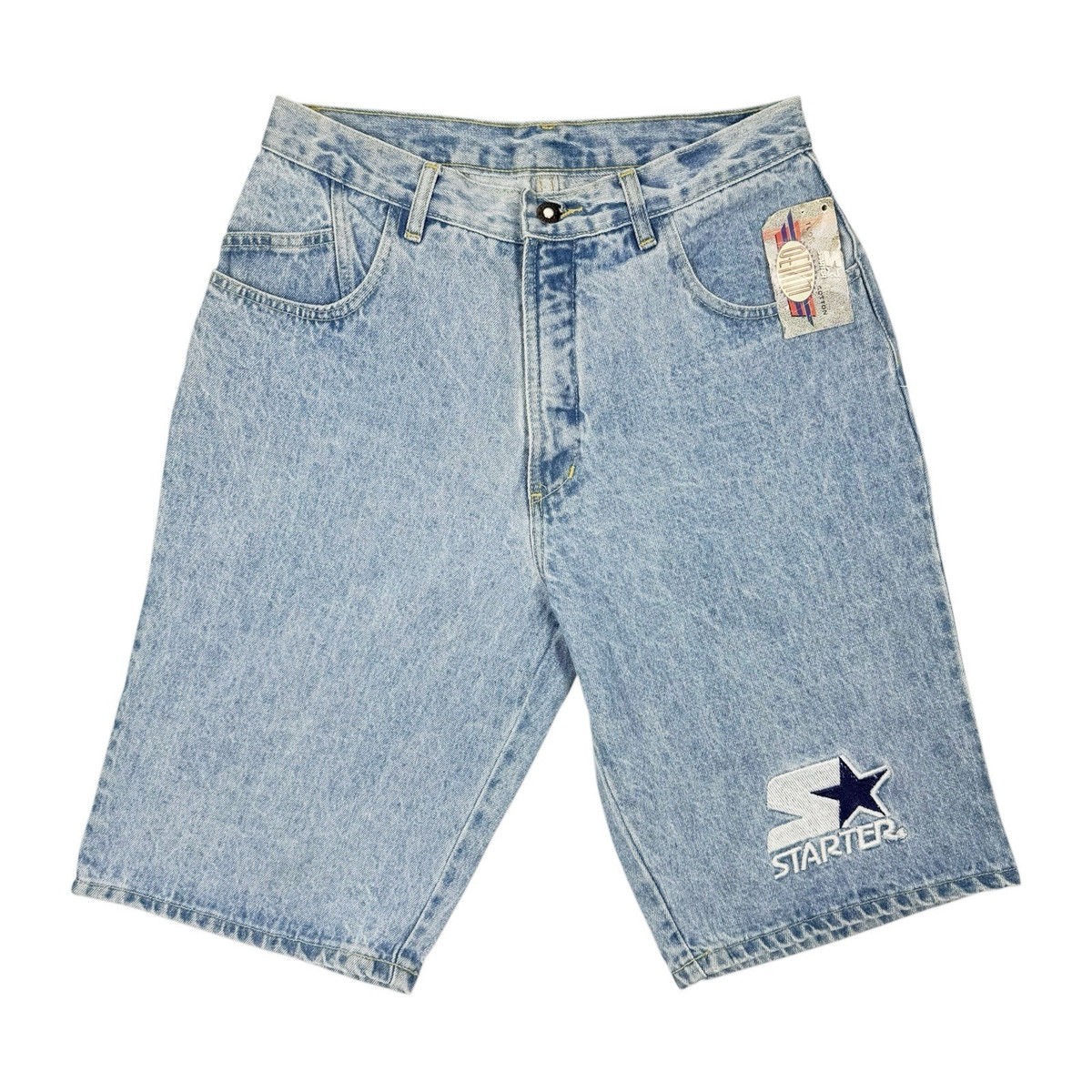 Vtg Rare 90s NWT Starter Denim Light Blue Wash Denim Shorts Mens