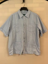 Vintage TropiCool Shirt Mens 48" Chest Guayabera Tropical Caribbean Boho
