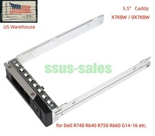 New X7K8W 3.5" HDD Tray Caddy For Dell T640 R440 R640 R740 R740xd R940 C6420
