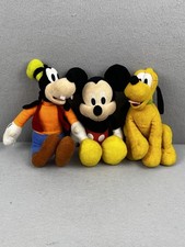 Disney s Goofy Pluto Mickey Mouse 8-10 Plush Just Play Stuffed Dolls Lot 3