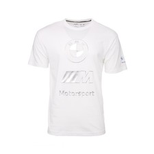 PUMA Bmw M Motorsport Stacked Lux Logo Crew Neck Short Sleeve T-Shirt Mens Size