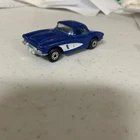 Vintage Matchbox 1962 Chevy Corvette , Blue, Made by Lesney England